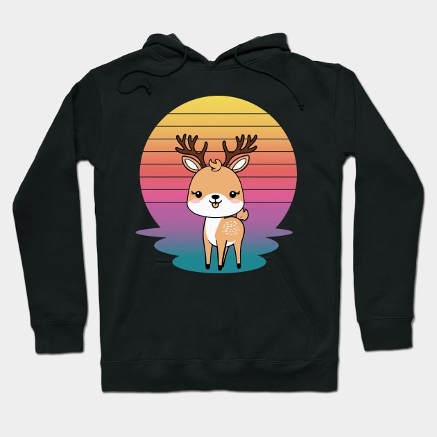 Aesthetic and adorable Fawn deer cute Hoodie by greatnessprint